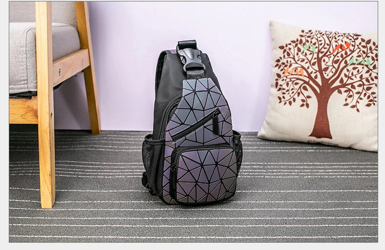 Mochila Casual 2 em 1 Holográfica Unissex - Loja Holoo