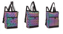 Mochila Holográfica Luminosa 15 Polegadas - Geométrica Premium Feminina - Loja Holoo