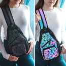 Mochila 2 em 1 Holográfica Unissex - Casual Moderna - Loja Holoo