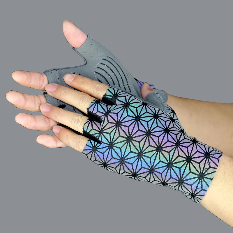 Luvas Ciclismo Luminosas - Unissex Refletivas para Segurança Noturna - Loja Holoo