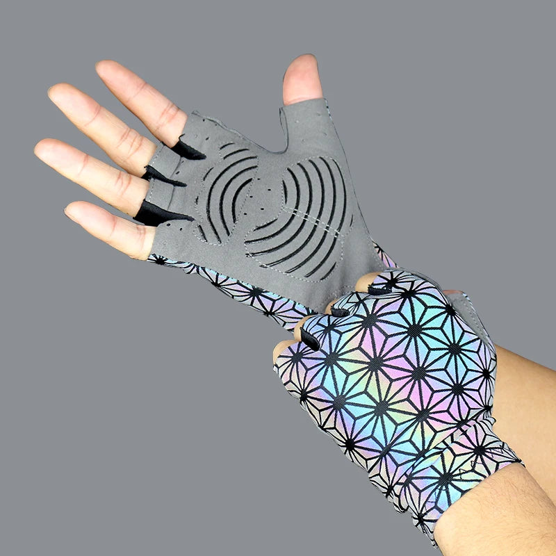 Luvas Ciclismo Luminosas - Unissex Refletivas para Segurança Noturna - Loja Holoo