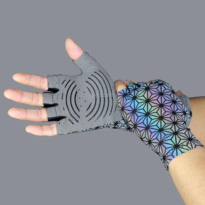 Luvas Ciclismo Luminosas - Unissex Refletivas para Segurança Noturna - Loja Holoo
