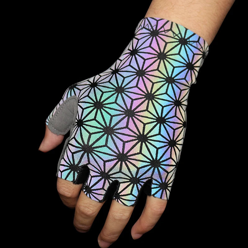 Luvas Ciclismo Luminosas - Unissex Refletivas para Segurança Noturna - Loja Holoo