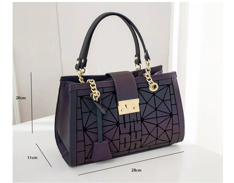Bolsa Elegance Holográfica Luxo - Premium Feminina - Loja Holoo